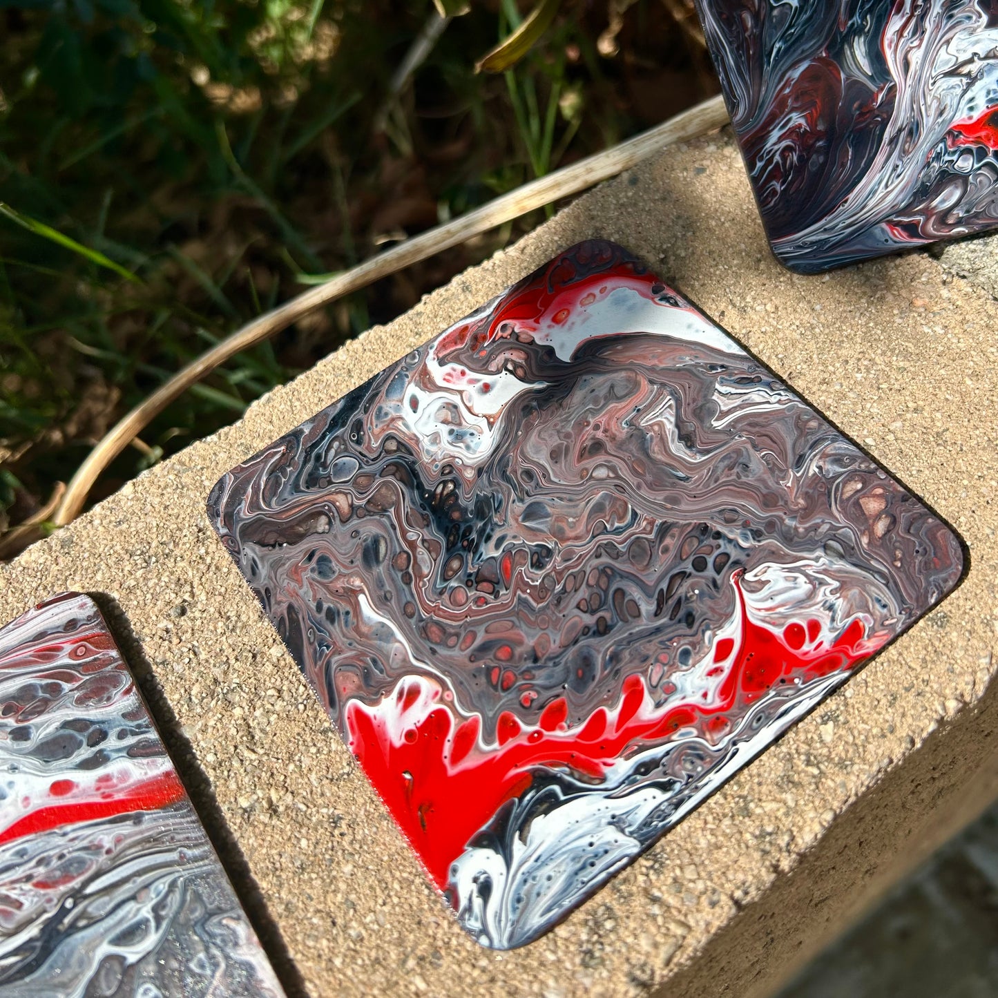 Seeing Red coaster set