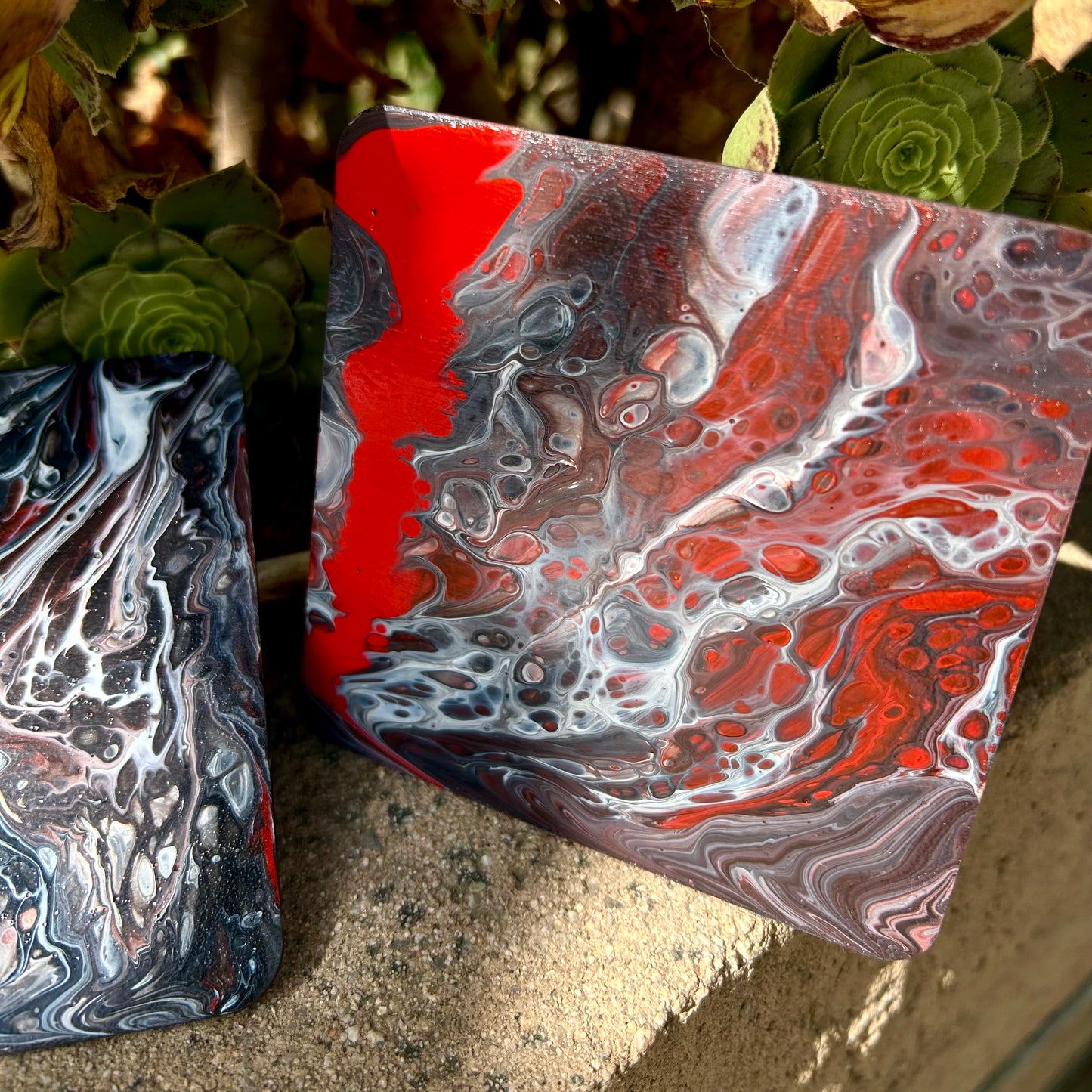Seeing Red coaster set