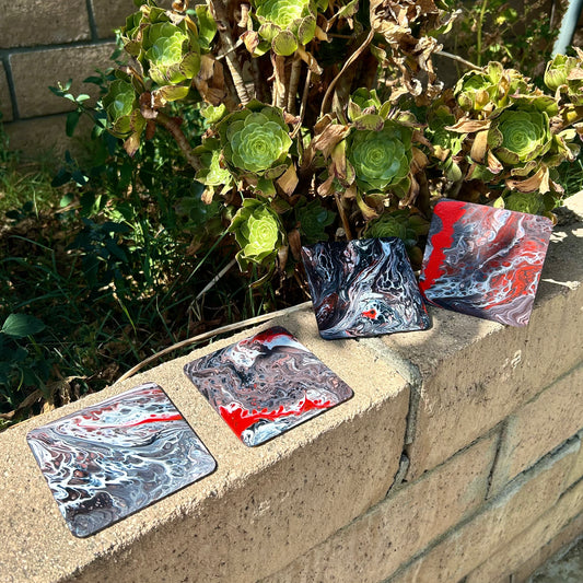 Seeing Red coaster set